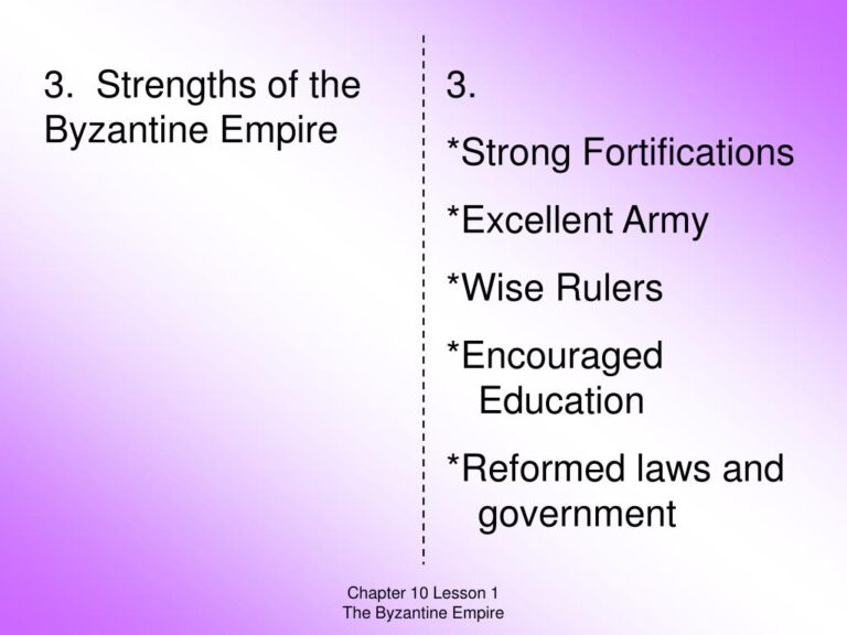 Analyzing The Strengths And Weaknesses Of The Byzantine Empire