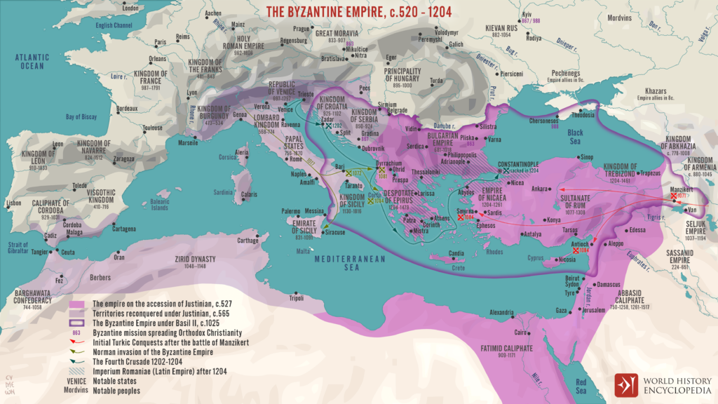 Exploring the Historical Geography Map of the Byzantine Empire