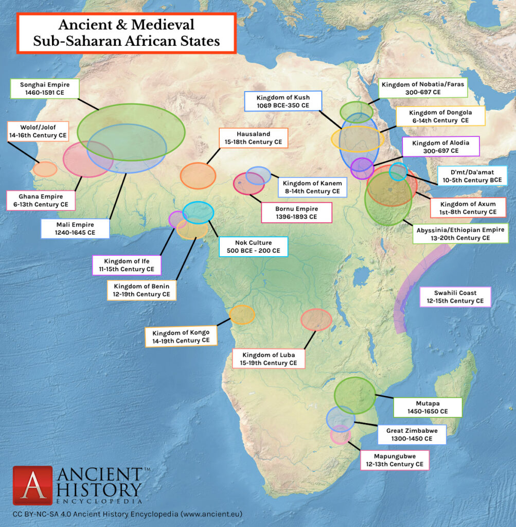 Exploring the Map of Ancient Civilizations in Africa A Historical Journey