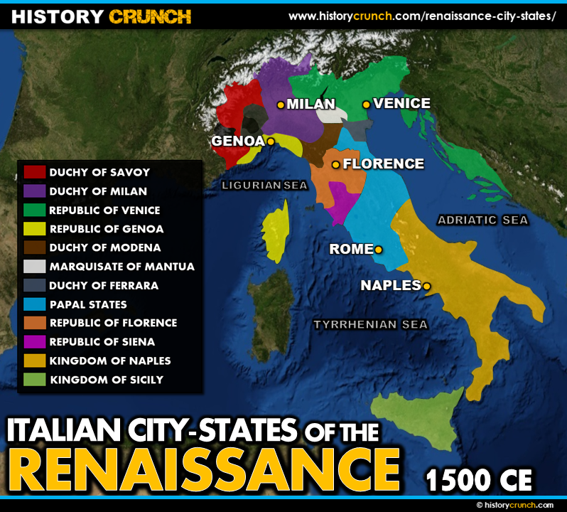 How Did Renaissance Ideas Spread Beyond Italy.httpswww.historycrunch.comuploads411641169839renaissance city states map 12