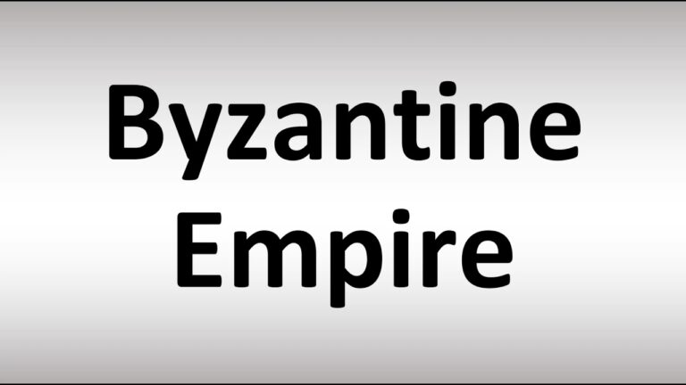 How To Pronounce Byzantine Empire?