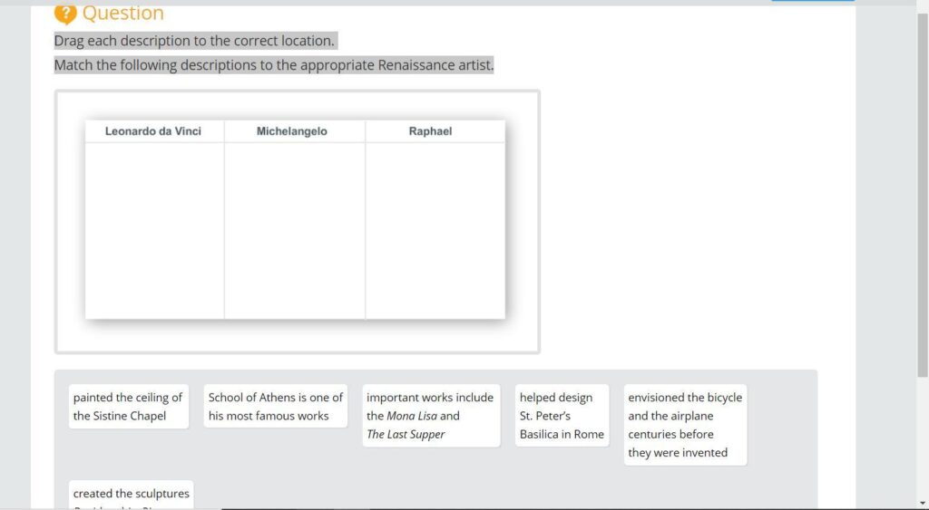 Matching Descriptions to the Appropriate Italian Renaissance Artist A Comprehensive Guide