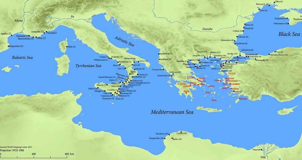 Where Was The Ancient Civilization Of Greece Located