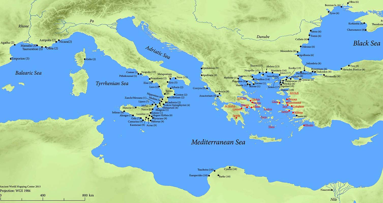 Where Was The Ancient Civilization Of Greece Located?