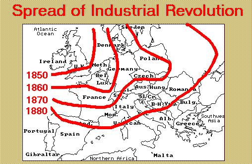 How Did The Industrial Revolution Spread?