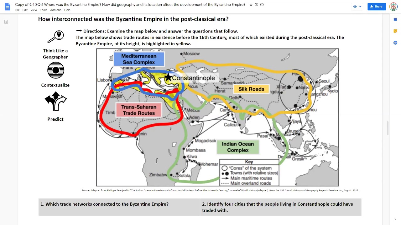 Which Trade Networks Connected To The Byzantine Empire?